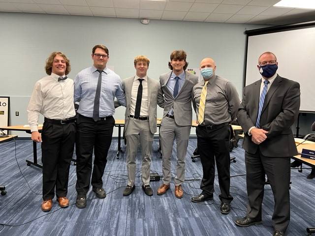 2021 Football Captains and Coach Schroeder